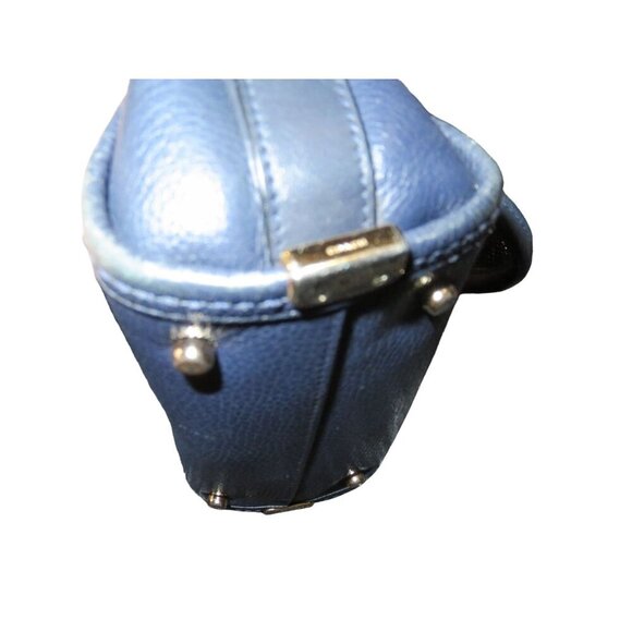 Coach Swagger 20 Navy Pebble Leather Satchel Crossbody Handbag Satchel 6.5 X 8 - Picture 14 of 14